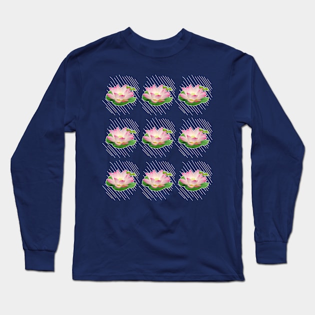 namaste lotus flower Long Sleeve T-Shirt by GazzKen005